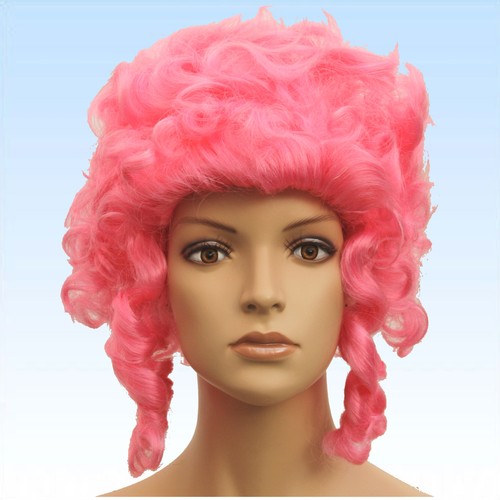 Barock perücke pink gewellt - barock,