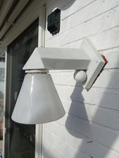 Jugendstil Wandlampe Porzellan Wiener Sezession wall lamp 1910 Hoffmann Ära weis