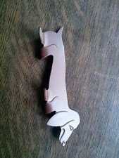 Dackel Deko Skulptur, Figur Schmal Hund Braun lang 