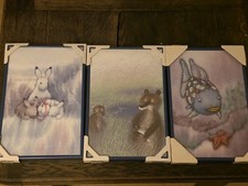 Drei Bilder Kinderzimmer 30x20cm Neu mit OVP Fantasiemotive Kinder Glasplatte