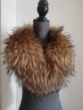 Echtfell Stola Schalkragen Schal XXL fast 90 cm lang 20 cm Breite Naturprodukt t