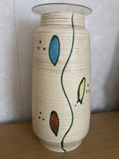 alte Bodenvase ca. 41cm hoch, mit Einsatz Vintage