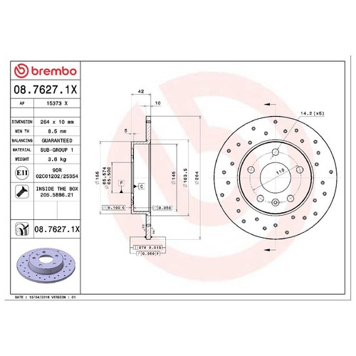 Bremsscheibe hinten für - 2x,