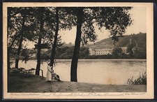 Grafenwerth, Blick auf Kloster Nonnenwerth, Ansichtskarte 1913 