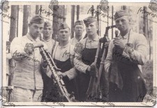 org. Foto 2. Weltkrieg Deutschland Soldaten MG Ausbildung