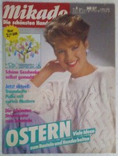 MIKADO Anleitungen Stricken Sticken Häkeln Basteln Ostern 4 1985 Gardine u.a.