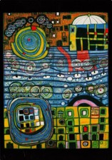 Kunstkarte Hundertwasser "Die