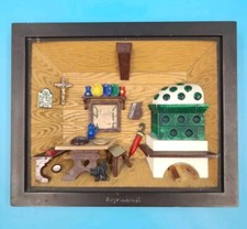 3D Bild Bauernstube Küche Bayrischzell Miniatur Deko Puppenstube