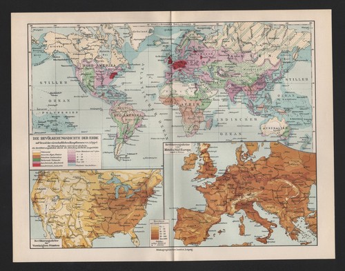 Landkarte map 1925 die - landkarte, 1925: