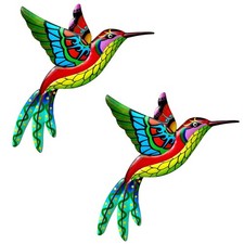 Gelbe Outdoor Metall Wanddeko