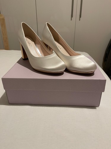 Brautschuhe satin ivory - brautschuhe,