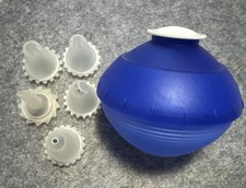 Tupperware Mozart Spritz-Kugel für Gebäck, Creme, Sahne, Dekoration, Blau