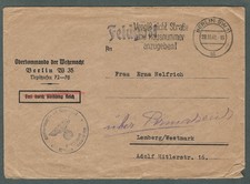 DR, 28.10.41, Berlin SW 11, OberKdo d. Wehrmacht, Briefstempel, Feldpost
