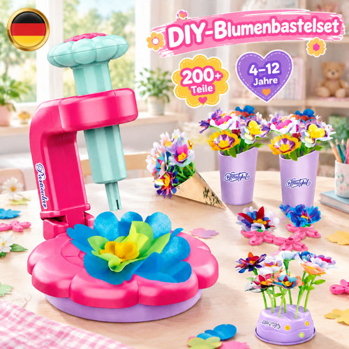 Blumen bastelset knete - bastelset, kinder