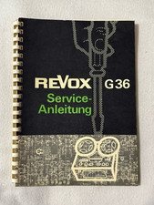 Original ST REVOX G36 Serviceanleitung SERVICE MANUAL ORIGINAL, NO COPY