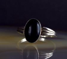 Ring Silber Sterling Onyx