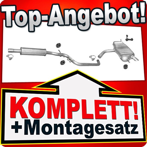 Auspuff für golf plus - für, 1.6
