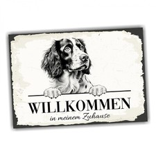 Hundeschild Willkommen Zuhause