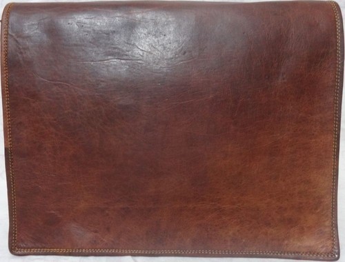 Braunes leder messenger tasche - braunes,
