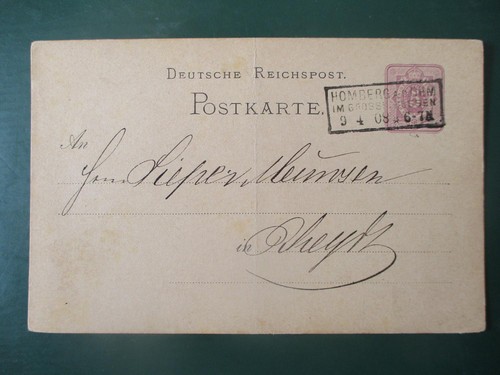 Postkarte homberg ohm - (y201),
