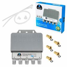 DiSEqC Schalter mit WSG HB-DIGITAL 4/1 switsch SAT Umschalter LNB 4K + F-Stecker