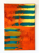 Abstraktes acryl spachtelbild - acryl,