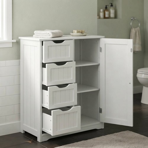 Badezimmer standschrank weiß - badezimmer,