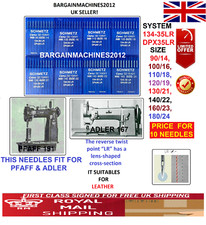 DPX35LR 134-35LR GRÖSSE (90/14-180/24) 8 GRÖßEN FÜR PFAFF&ADLER NÄHMASCHINE NADEL