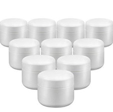 Dosen Tiegel leer Cremetiegel doppelwandig mit Deckel weiß 15 ml *VPE 10 Stück*