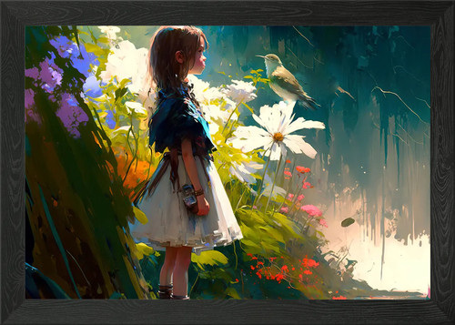 Fantasy garten mädchen - garten,