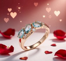💙💧EDLES Damen Ring 585