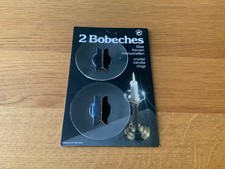 2 Glas Kerzen Manschetten Bobeches Tropfenfänger