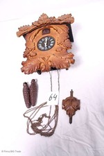 Zauberhafte nostalgische Kuckucksuhr / Wanduhr / Wonderful nostalgic cuckooclock