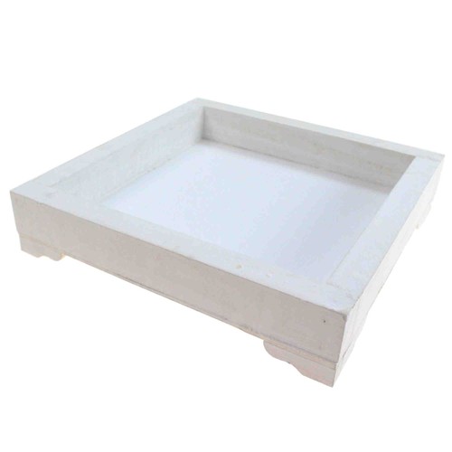 Holztablett quadratisch 22cm