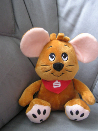 Plüschtier maus sparkasse - plüschtier,