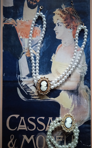 Damen kamee schmuckset aus - damen,