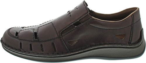 Rieker herren slipper - slipper, braun
