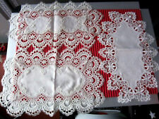3 +1 Spitzdendecken Spitzen Deckchen für Tisch Kommode Anrichte usw. Decke weiß