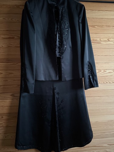 Zweiteiler abendkleid satin - abendkleid,,