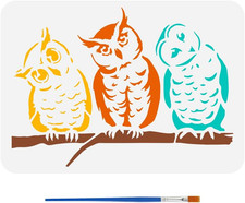 Malschablone Mit Eulenmuster