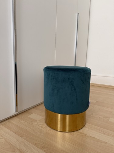 Samt polsterhocker pouf in - samt, polsterhocker/