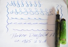 VINTAGE PARKER DUOFOLD FÜLLFEDERHALTER SNAP FÜLLFEDERHALTER JADEGRÜN USA 1925`s
