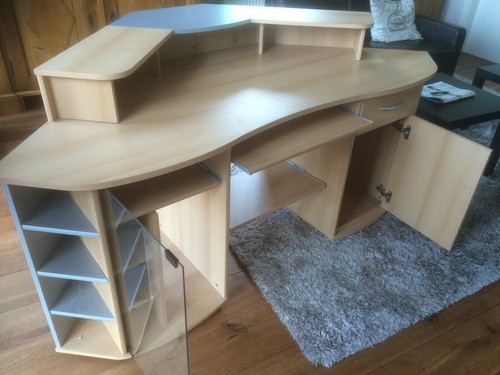 Eckschreibtisch mit regal - eckschreibtisch,