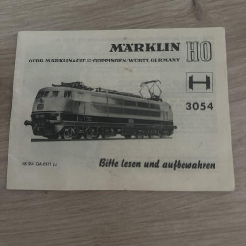 Märklin gebrauchsanleitung - märklin,