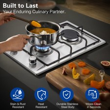 30cm 2 Brenner Gaskochfeld