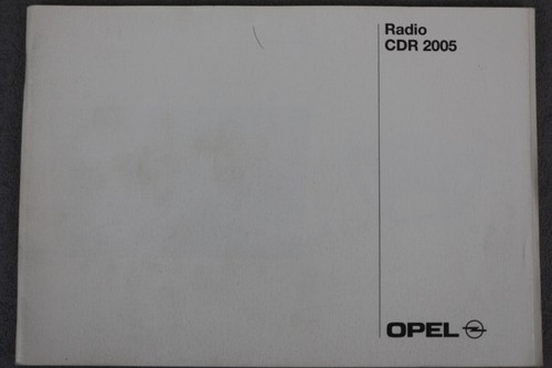 Opel radio cdr 2005 - opel,