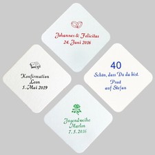 Bierdeckel Geburtstag Hochzeit Konfirmation Jugendweihe Lebenswende Servietten
