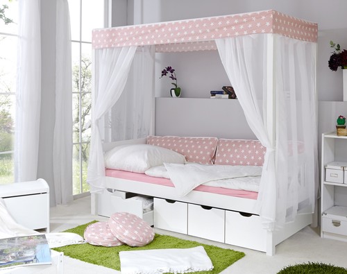 Ticaa himmelbett rosa 310 - himmelbett,