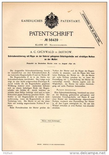 Original patentschrift a c - original,