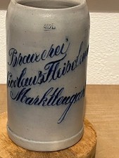 8/10l  Bierkrug Masskrug Krug Bier Brauerei Nicolaus Fleischmann Marktleugast